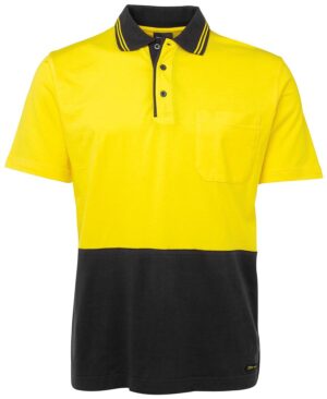 JB's HI VIS S/S COTTON POLO - 6CPHV