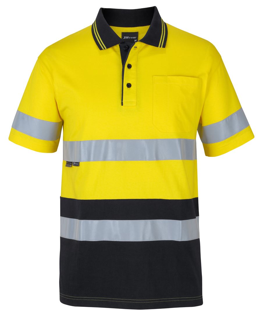 JB's HI VIS (D+N) S/S COTTON POLO - 6DCPS