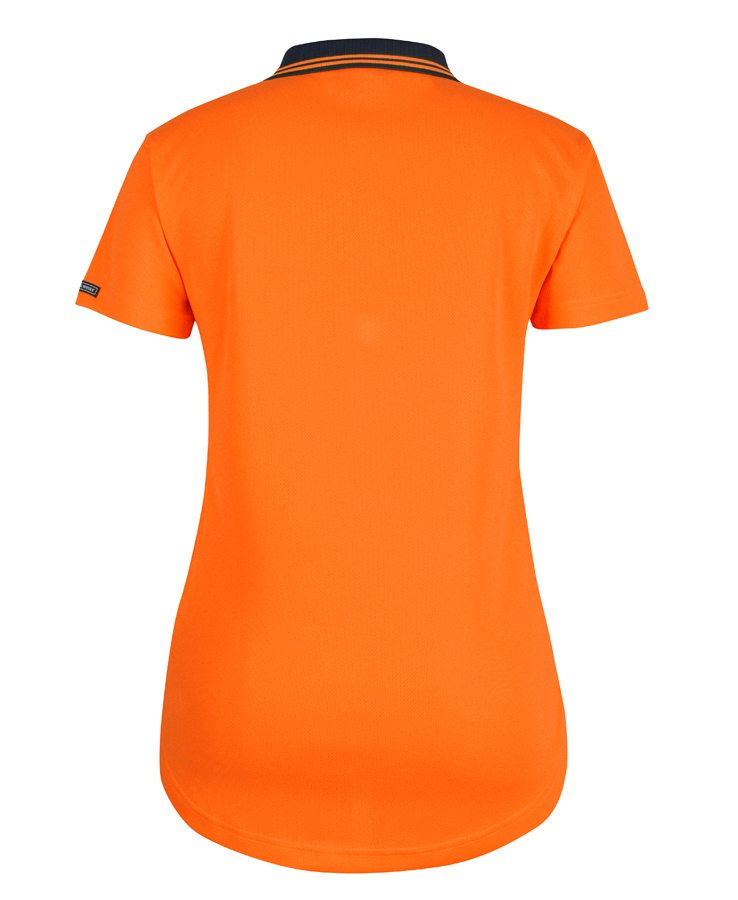 JB's LADIES HI VIS S/S DROP TAIL POLO - 6HDS1 - Image 2