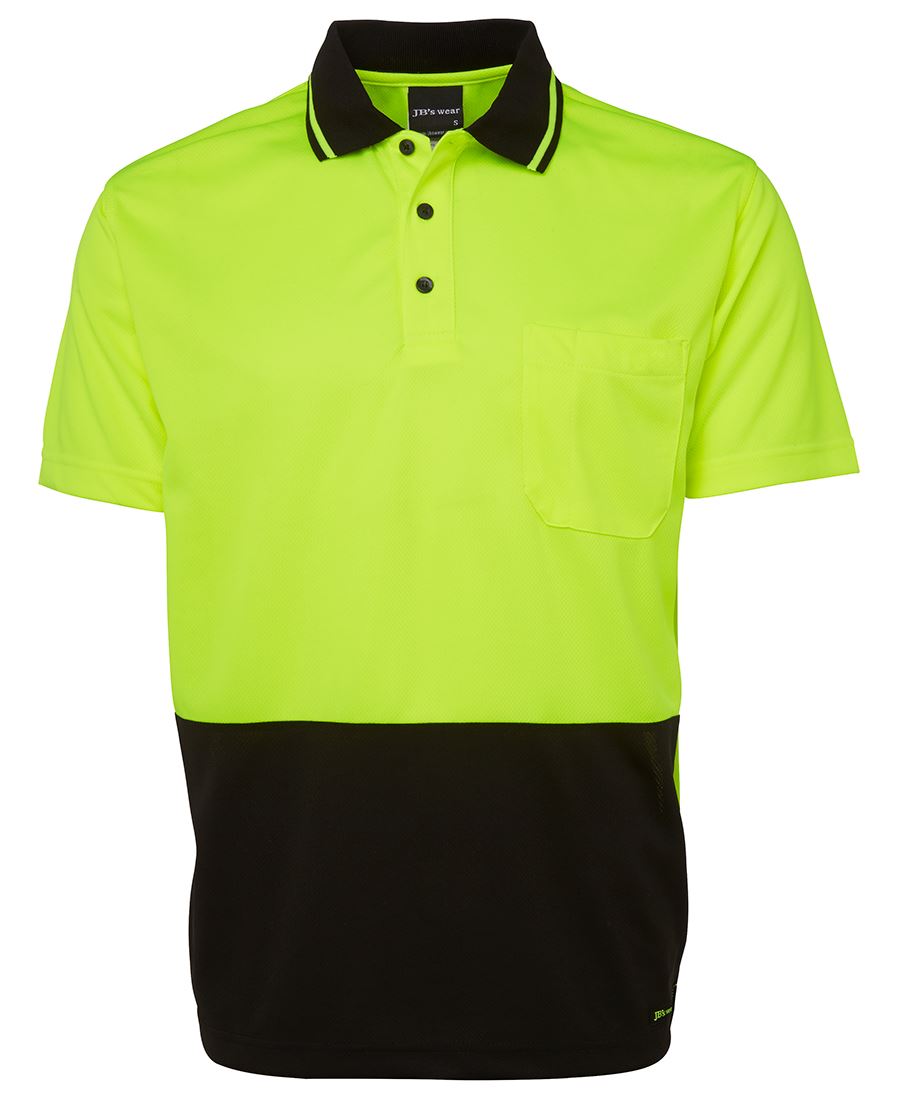 JB's HI VIS NON CUFF TRADITIONAL POLO - 6HVNC
