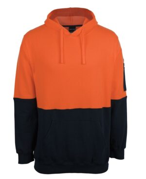 JB's HI VIS 310 COTTON PULL OVER FLEECE HOODIE - 6HVPM