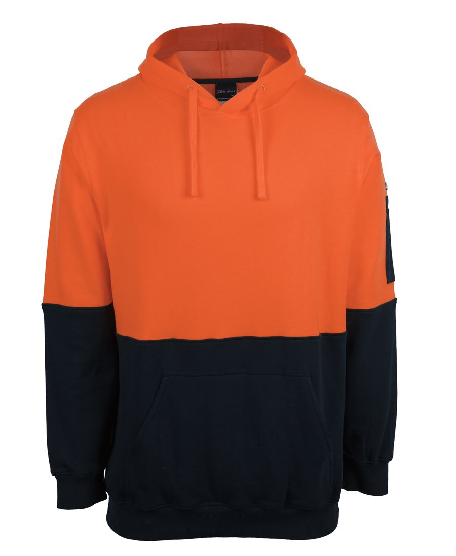 JB's HI VIS 310 COTTON PULL OVER FLEECE HOODIE - 6HVPM