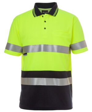JB's HI VIS S/S (D+N) TRADITIONAL POLO - 6HVST