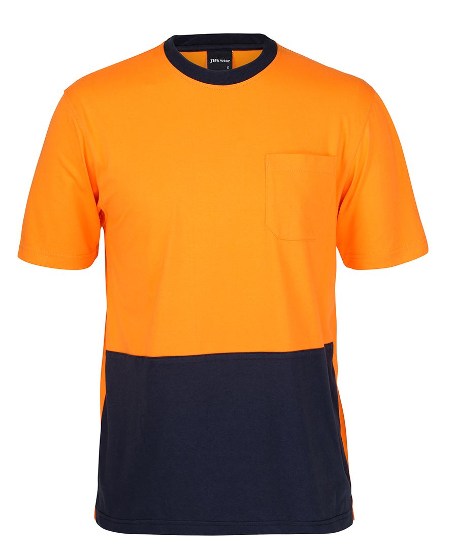 JB's HI VIS CREW NECK COTTON T-SHIRT - 6HVTC
