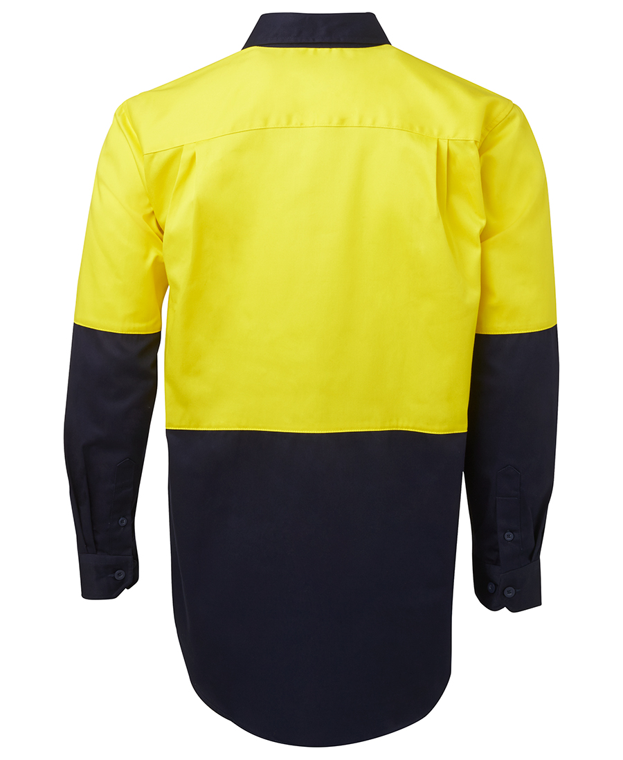 JB's HI VIS L/S 190G WORK SHIRT - 6HWL - Image 3