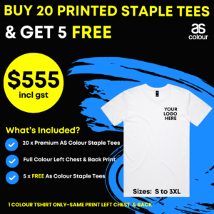 ASCOLOUR 20 STAPLE TEES + 5 FREE